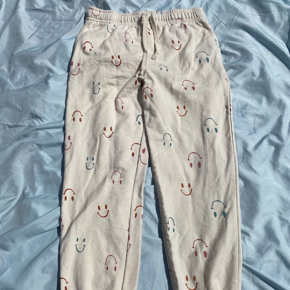 Smiley Face Sweatpants- Large